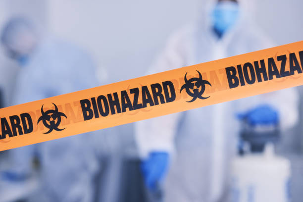 Professional Biohazard Cleanup technician working in Black Diamond, WA
